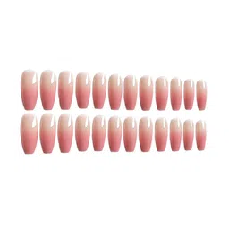 The Pink Truck Set Of 24 Reusable Artificial Nails - Tomato Ombre-75