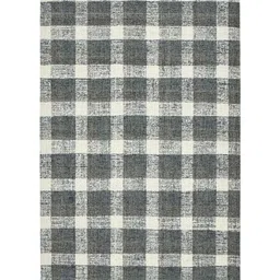 saraswatii global Grey Checked Hand-Tufted Woollen Carpet image 5