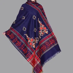 Tones-N-Shades Women Ethnic Motifs Embroidered Shawl-image-73