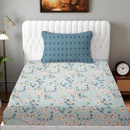 IVAZA Teal Cotton 600 TC Bedsheets-image-88