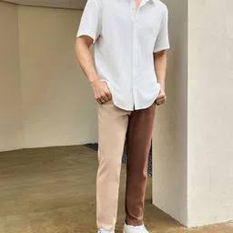 SZN Men Textured Spread Collar Casual Shirt-picture-3