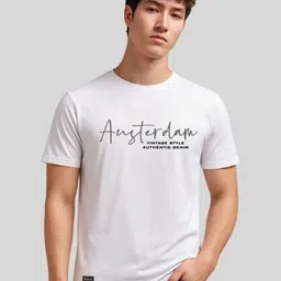 SUN 'N' SUMMER Typography Printed Round Neck Tshirt-image-92
