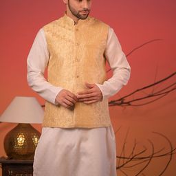 Rangkathaa Sequins-Embroidered Woven Design Nehru Jackets-23
