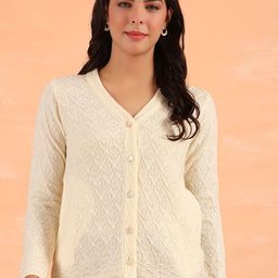 Cayman Women Cable Knit Woollen Cardigan-image-81