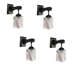 SOMIL Brown Glass Cylinder Printed Wall Lamps-image-37