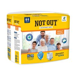 Not Out 3D Core Technology Adult Diapers - 10 Pcs Each - XL-14