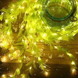 SPARK WORLD Yellow 30 Bulb Rice-Shaped String Light image 3