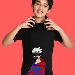 NUSYL Boys Graphic Printed Round Neck Cotton T-shirt-image-91