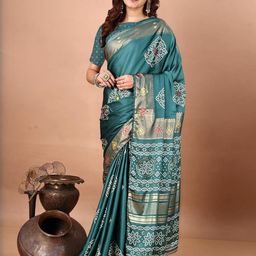 KALINI Bandhani Poly Crepe Designer Bandhani Saree-image-50