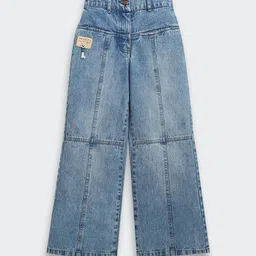 Tiny Girl Girls Wide Leg Mid-Rise Embellished Jeans-image-66