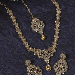 Anouk Gold-Plated Artificial Beads-Studded Jewellery Set-picture-46