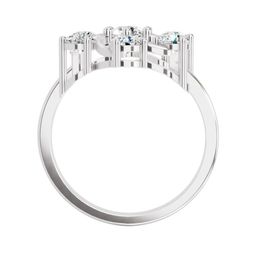 Sparkles Lab Grown Diamond 0.87 Carat IGI Certified Round Swirl Cluster Ring-image-92