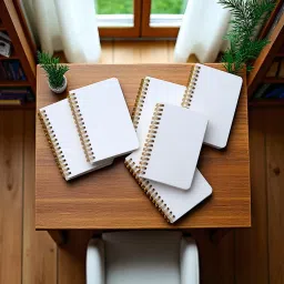 innaxa Pocket Spiral Notebook, 3.5 x 5.5 inch Pocket-size Notebook (White Cover with Gold Wire Binding), 50 Sheet Each Notebook 100 Pages 120 Pages image 5