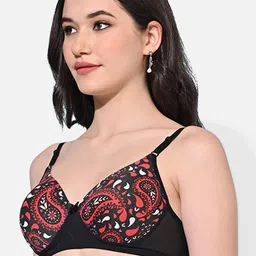 FIMS Pack Of 2 Printed Full Coverage Lightly Padded Everyday Bra All Day Comfort image 4