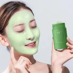 Whitehead and blackhead remover face care green stick for men and women Face Shaping Mask-image-2