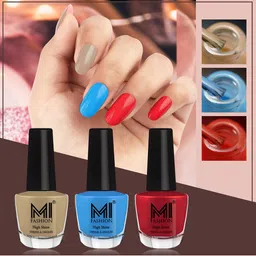 MI FASHION Vernis A Ongles Set Of 3 Bang On High Shine Long Stay Nail Polishes 12ml each-10