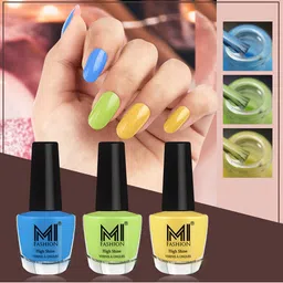 MI FASHION Vernis A Ongles Set Of 3 Bang On High Shine Long Stay Nail Polishes 12ml each-7