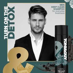 TONI & GUY Men Deep Clean Shampoo with Charcoal Extract for Everyday Freshness - 250ml image 4