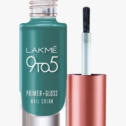 lakme 9 To 5 Primer & Gloss Nail Color Teal Deal image 3