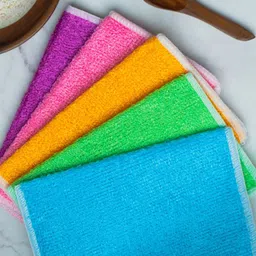 MUSH Set Of 3 Assorted Bamboo Reusable Multipurpose Magic Cleaning Towels image 2