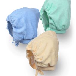 Tinycare Bonnet Style Cap Large Set Of 3 (Colour May Vary)-29
