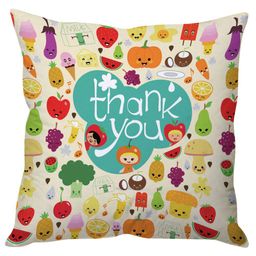 Stybuzz Thank You Cushion Cover - Multi Color-20
