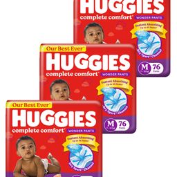 Huggies Wonder Pants Medium Pant Style Diapers - 76 Pieces - ( Pack of 3 )-image-92