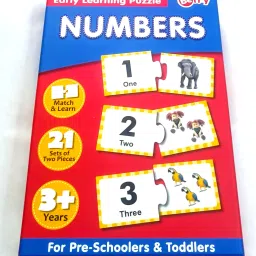 Early Learning Numbers Puzzle , Match & Learn 21 Pcs SET OF TWO PIECES-image-6