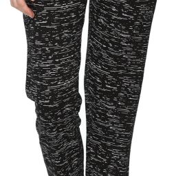 Women Printed Black Track Pants-image-111
