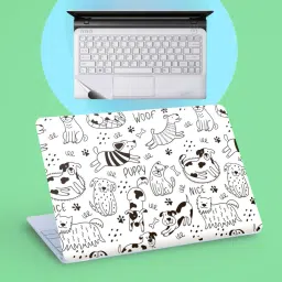 SDM 2IN1 SET OF BACK LAPTOP LAMINATION, PALMREST SKIN 14-16INCH-218 Combo Set-13