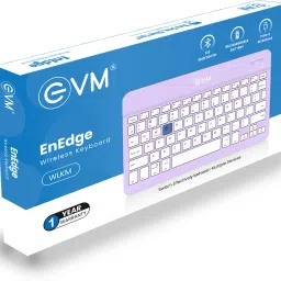 EVM WLKM Bluetooth Standard Multi-device Keyboard Compatible with Desktop, Laptop, Mac Compact, Wireless, Portable, 150 mah Battery image 2