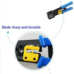 expertronics Pass Through Crimping tool with 25 Pcs Pass Through Connectors RJ45 Pass Through Crimping tool with 25 Pcs Pass Through Connectors RJ45 Corded Crimper image 5