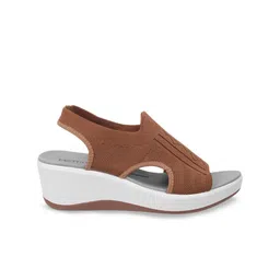 Metro Textured Open Toe Mesh Comfort Heels image 2