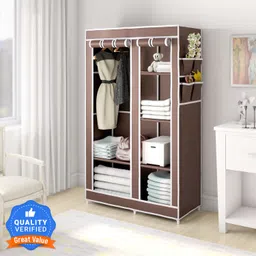 flipkart perfect homes studio 2 Door 6 Shelf PP Collapsible Wardrobe-picture-11