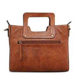 GENWAYNE Leather Structured Handheld Bag image 4