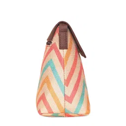ZOUK Geometric Printed Structured Sling Bag image 3