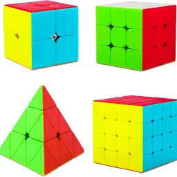 Cube 2x2 3x3 4x4 Pyraminx Pyramid Triangle Cube Combo Set Bundle Cubic ToyPuzzle-image-40