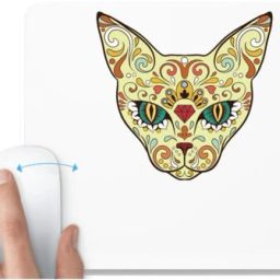 UDNAG White Mousepad 'Illustration | Wolf Head illustration' for Computer / PC / Laptop [230 x 200 x 5mm] Non Slip Base Mousepad-image-43