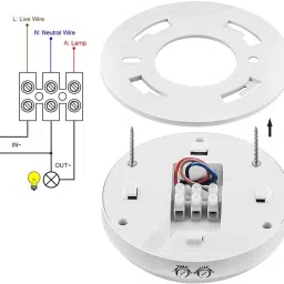 Servotech PIR 360 Degree Smart Lighting Motion Sensor Switch For Lighting Pack 1 Motion Sensor Light image 3