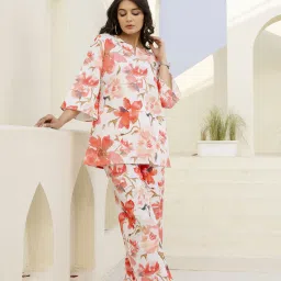 Women Viscose Rayon Ethnic Top Set-image-62