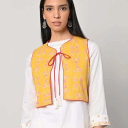 Printed Women Waistcoat-image-62