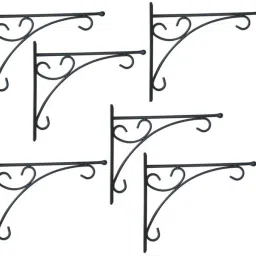 Heavy Duty Designer Hanging Wall Bracket for Hanging Baskets Bird FEEDERS Wind Chimes and Lanterns/Wall Hanging Planter Hook/Hanging Basket Bracket NA Shelf Bracket-35