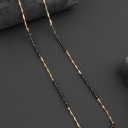 Anouk Gold-Plated Artificial Stones and Beads Mangalsutra-image-0