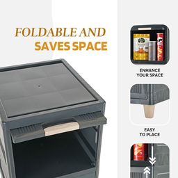 Kuber Industries Grey & Cream-Coloured Multi-Utility Organisers image 5