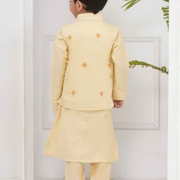 Sethukrishna Boys Regular Kurta Set With Nehru Jacket image 4