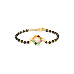 BHIMA 22K BIS Hallmark 916 Purity Smiley Flora Kids Bracelet-63