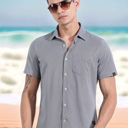 Thomas Scott Men Classic Slim Fit Opaque Printed Casual Shirt-picture-27
