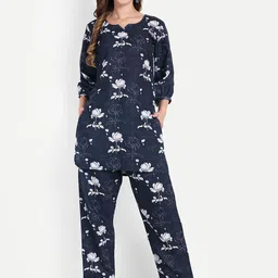 TILISM Printed Cotton Tunic With Trousers Coords Set-18
