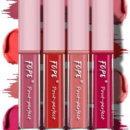 FOPE Set Of 4 Pout Perfect Smudge-Free Liquid Lipstick - 4 ml Each - Shade - 03 04 07 10-7