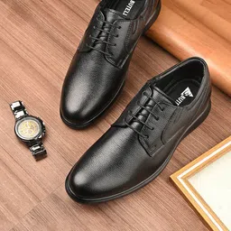 Butello Men Textured Leather Formal Derbys-picture-20